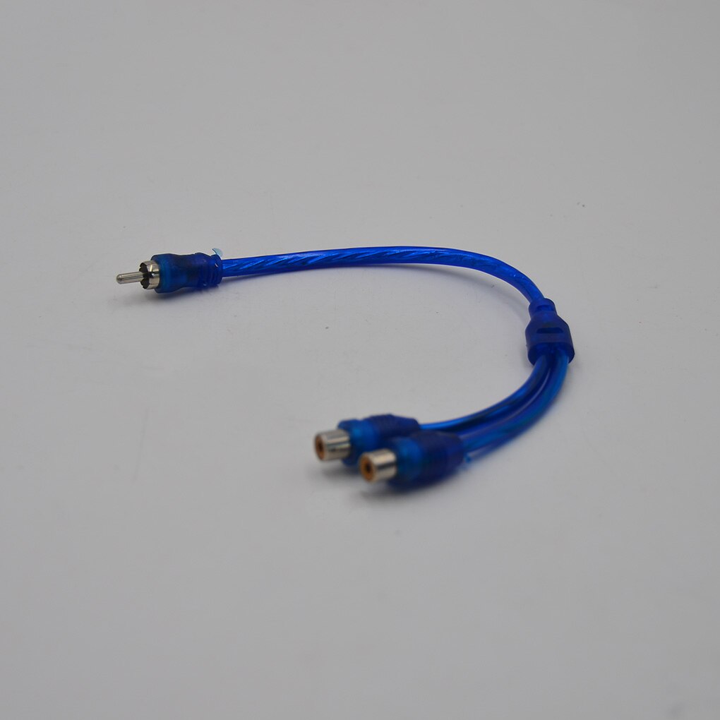 1 Male naar 2 Vrouwelijke Splitter Kabel RCA Audio Kabel Y Shape Adapter Car Audio Lijn Connector