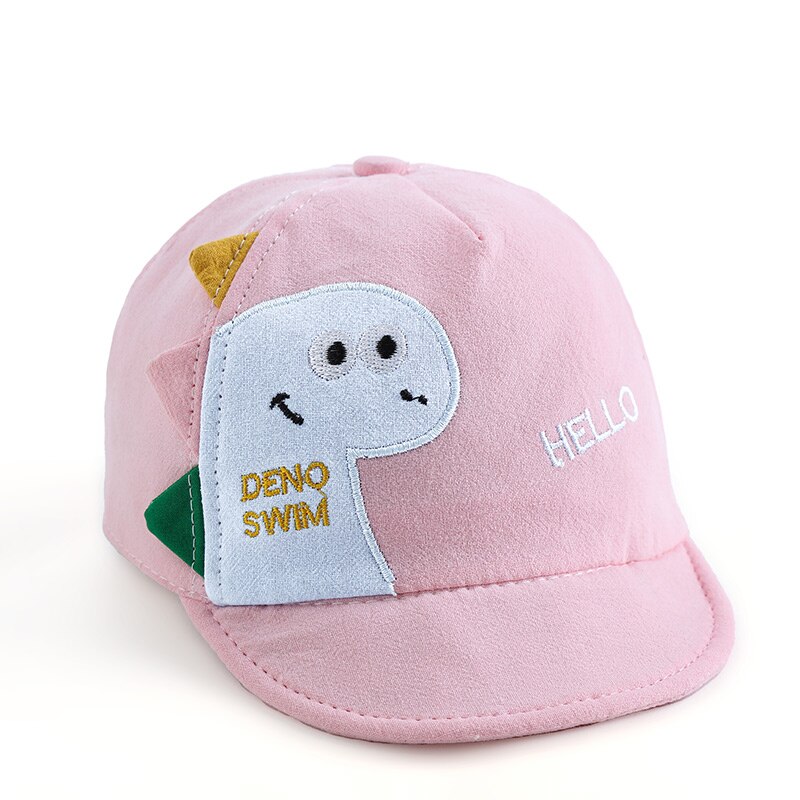 Cartoon Dinosaurus Baby Hoed Zachte Katoen Jongens Meisjes Baseball Cap Zomer Outdoor Baby Meisjes Zon Hoeden: pink