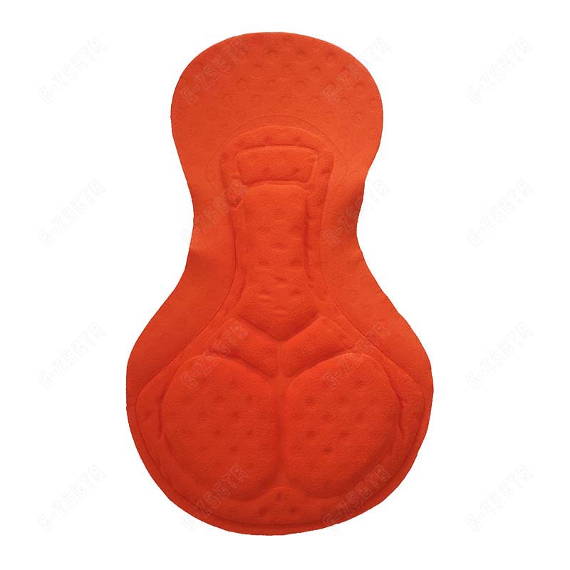 Mannen Fietsen Gel Pad 9D Schokbestendig Pad Ademend Gat Rijden Base Kussen Comfortabele 12D 19D 20D Moto Cushione Siliconen Gel pad: ORANGE