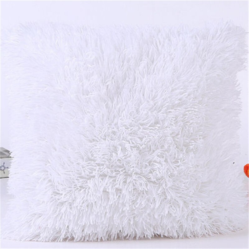 Zeeleeuw Kasjmier Kussensloop Korte Pluche Kussensloop Populaire Vierkante Pluche Harige Kussensloop Cover Home Bed Room Decoratie