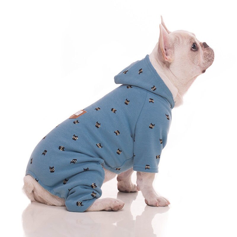Vinter hvalpe hundetøj bomuld kæledyr tøj til små mellemstore hunde fransk bulldog hvalp kostume mops chihuahua tøj til hunde