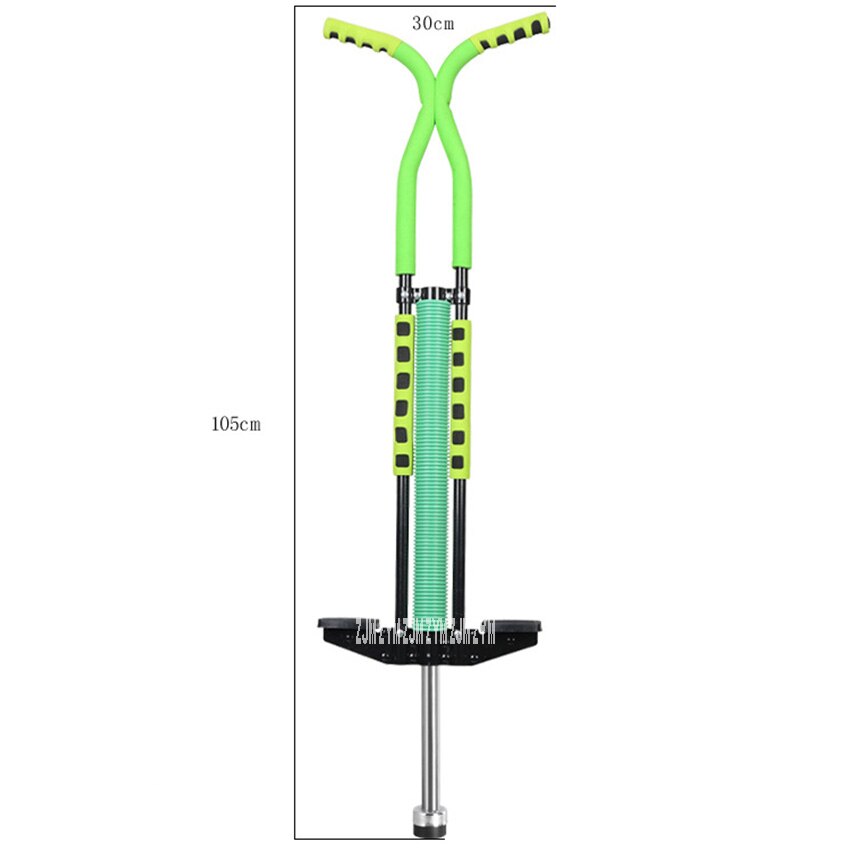 PN098 Double Jumping Children Jumping Pole Stick Bouncing Pole Adults Steel Pipe Jumping Stilts Teenagers Stick: Green  