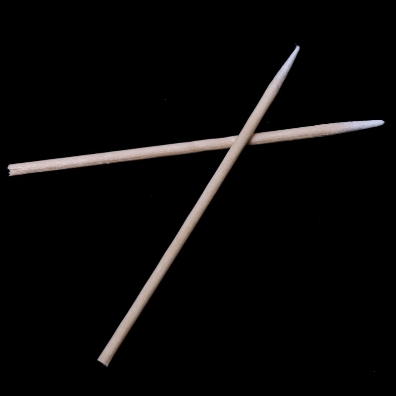 100Pcs Katoen Wegwerp Stok Schoon Tool Voor Airpods Oortelefoon Telefoon Lading Poort