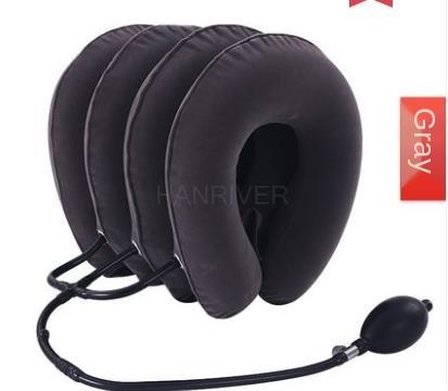 4 layer cervical retractor Cervical massage physiotherapy portable inflatable retractor: Gray