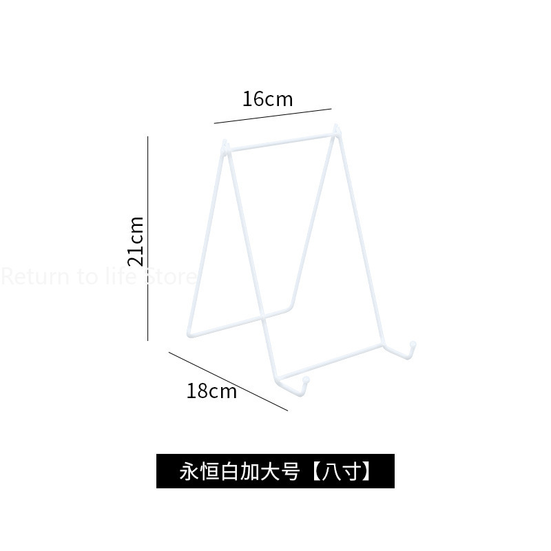 Iron Art Display Stands Opbergrek Metalen Schildersezel Stand Voor Foto Fotolijst Olieverfschilderij Plaat Boek Organisator Plankhouder: Clear
