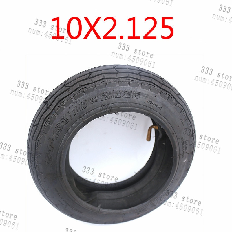25.4CM PNEU 10X2.0 Gonflé Pneu Et Intérieur Trottinette Électrique Noir