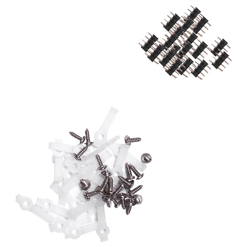 95Pcs Led Strip Licht Connector Kit Voor 5050 10Mm Rgb Led Light Strips Met Connectors Clips En Gereedschap