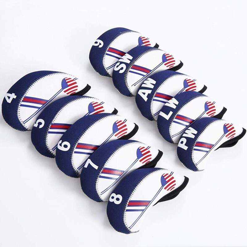 10 stuks Golf Clubs head Iron Putter Headcovers Head Cover Protector Golf Outdoor Sport Club Accessoires