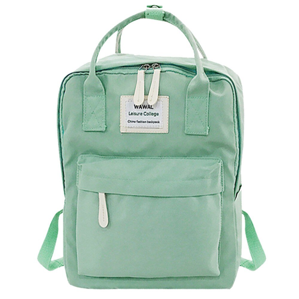 # H20 Vrouwen Rugzak Preppy Stijl Schooltassen Canvas Rugzak Boekentas Voor Tiener Meisjes Effen Kleur Kleine Rugzak Mochila