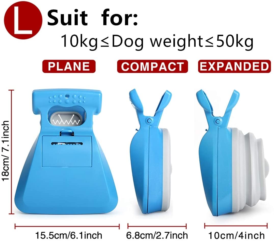 Poop Clip Dog Poop Picker Foldable Pet Poop Clip For Outdoor Use Pet Poop Storage Box Dog Sanitary Accessories With Garbage Bag