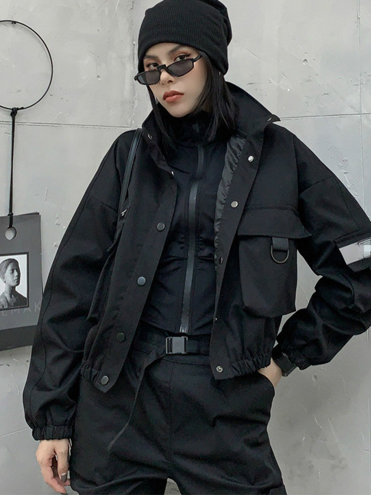 Max LuLu Europese Lente Kleding Vrouwen Zwarte Punk Stijl Jassen Dames Casual Korte Jassen Vrouwelijke Gothic Streetwear