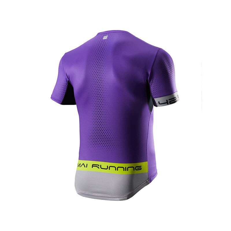Maratón Running manga corta verano Fitness cuello redondo Camiseta Fitness de secado rápido transpirable blusa superior ropa al aire libre