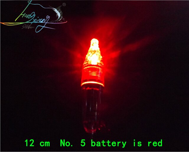 Diepzee Vissen Zoetwater Universele Led Vis Attractie Lamp Diep Water Vissen Lamp Vis Lokken Verlichting Met Batterij: red 12cm