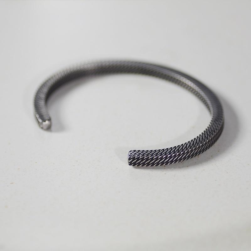 Trendiges offenes armband mit diamantmuster für damen und herren, schlichter punk-stil, partyschmuck