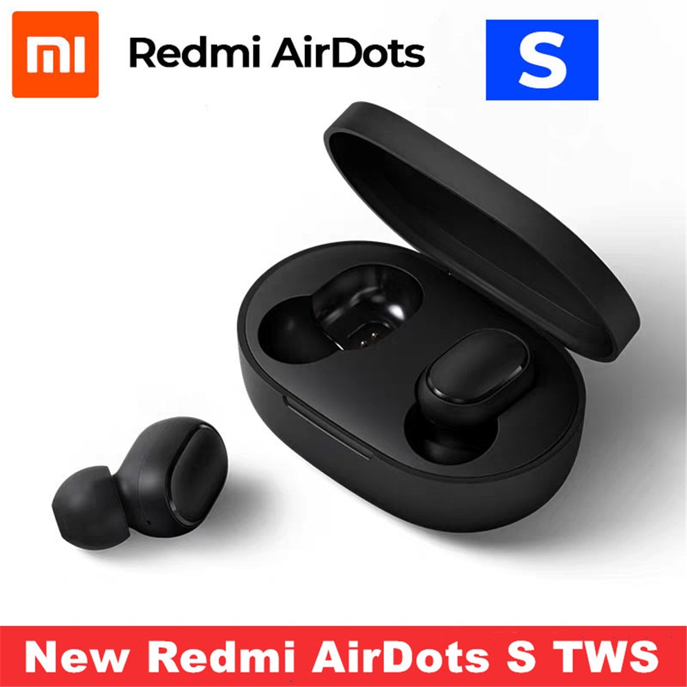 Xiaomi Redmi AirDots S Bluetooth 5,0 auricular inalámbrico TWS izquierda derecha baja Lag modo Bluetooth 5,0 auriculares de reducción de ruido