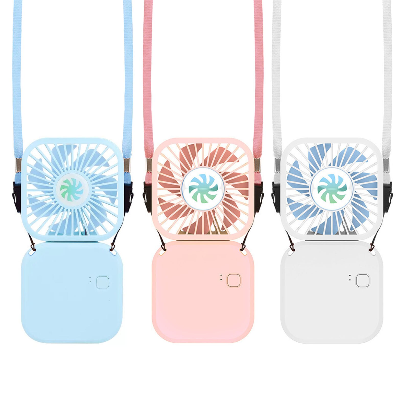 Draagbare Desktop Fan Handheld Opknoping Hals Usb Mini Fan