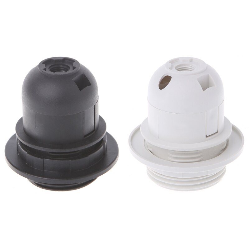 E27 Lamp Houder Edison Schroef Cap Socket Wit/Zwart Hanger Plafondlamp