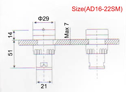 10pcs/lot Red AD16-22SM 12V 24V 220V 22mm Flash Si... – Vicedeal