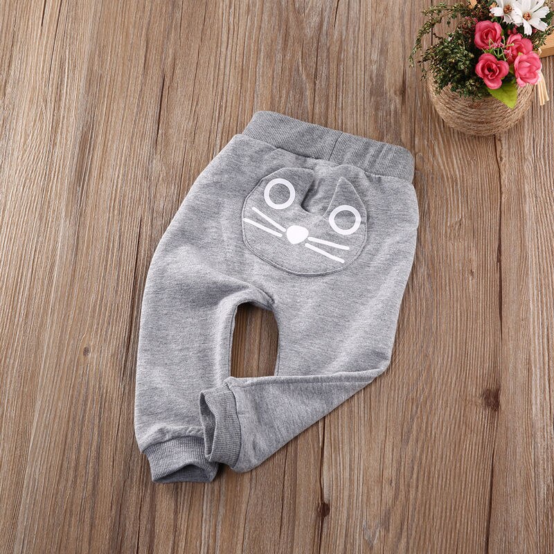 Leuke Kat Baby Kids Jongens Meisjes Broek Katoen Warme Kleding Broek Harembroek Bodems Kleding 3-24 M