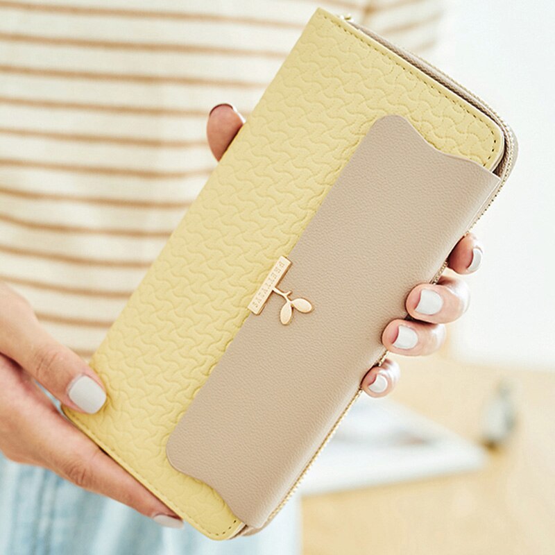 Dames portemonnees, grote capaciteit telefoon portemonnee, snoepkleurige dames clutch, lange rits portemonnees, carteira