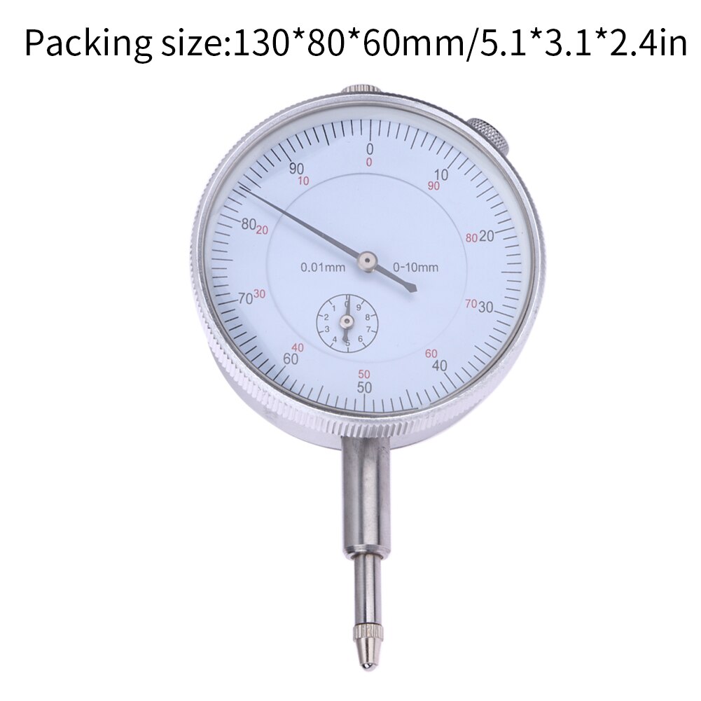 Precision 0.01mm Dial Indicator Gauge 0-10mm Meter Precise Indicator Gauge Mesure Instrument Tool Dial Gauge For Machine Shops