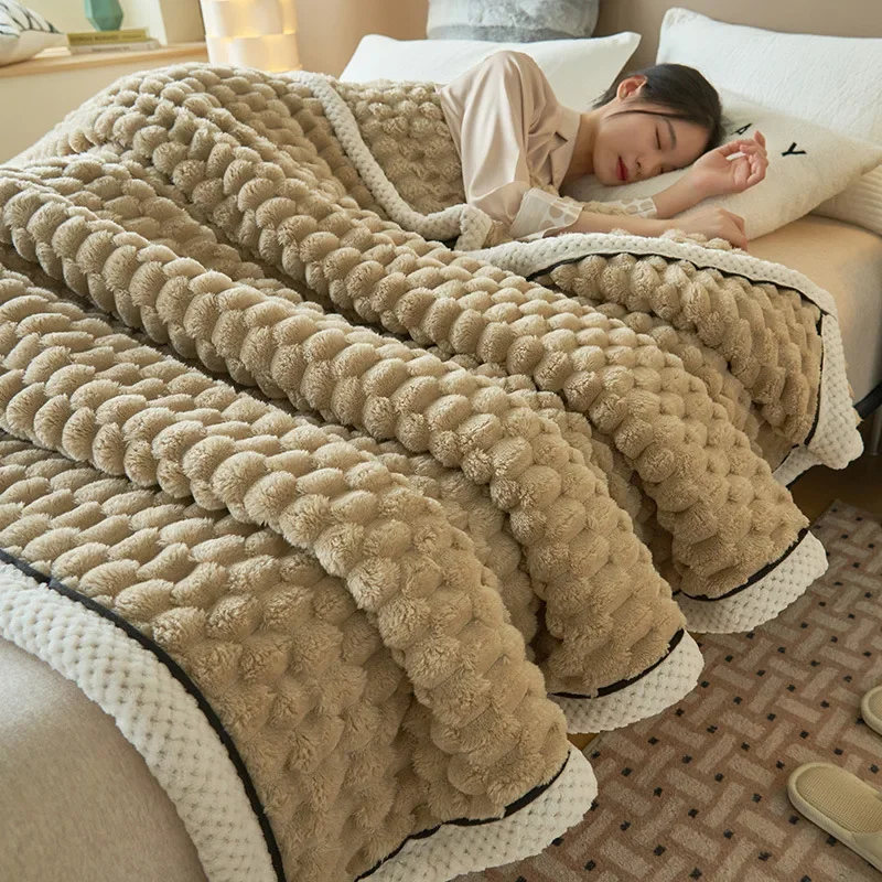 Superzachte geruite deken Warme pluche dekens voor bedden op de slaapbank Gooi deken Kantoor Dutje Trooster Sprei Koningin Quilt: Twin / MULTI