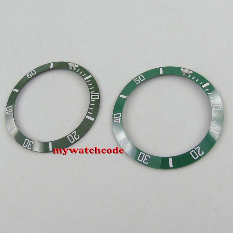 38 Mm Diep Groene Keramische Bezel Insert Voor 40 Mm Submariner Herenhorloge