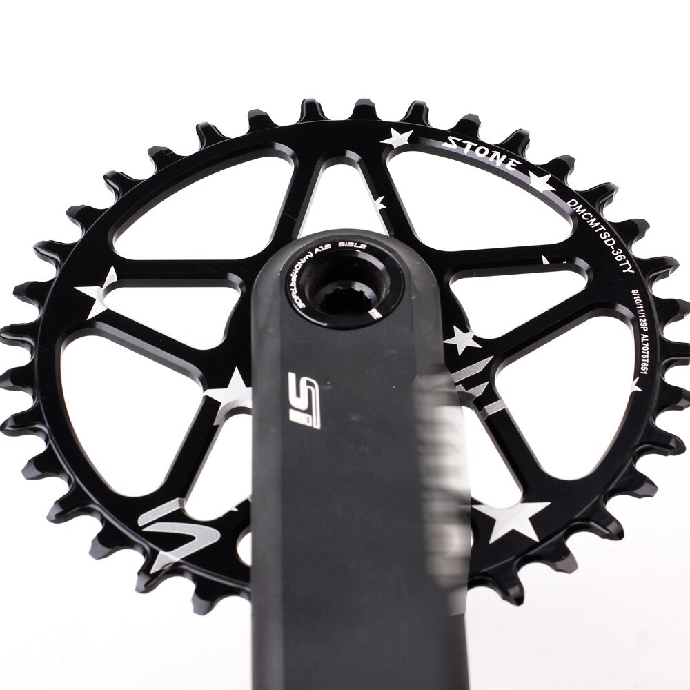 Stenen mtb fiets cirkel enkel kettingblad 0mm offset directe montage voor si sl  bb30 smalle brede fiets kettingblad onderdelen