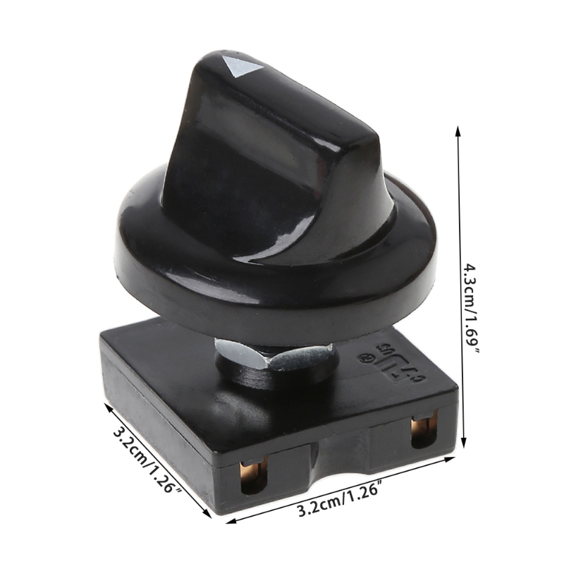 4-Positie 3-Speed Fan Selector Rotary Switch Gouverneur Met Knop 13AMP 120V-250V Rental &
