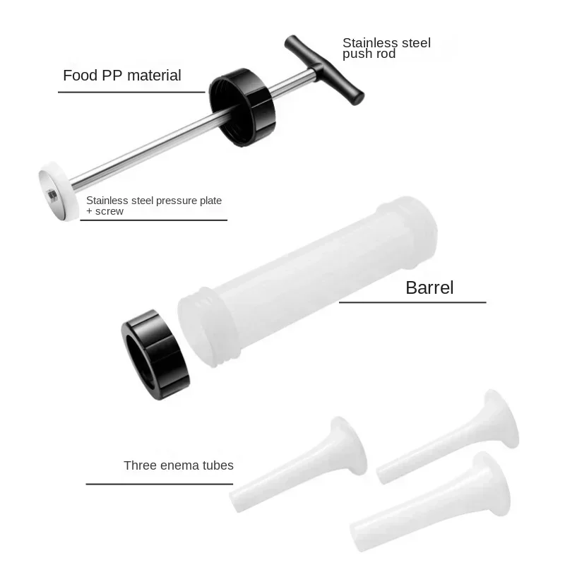 Máquina Manual de llenado de salchichas, embutidor de carne, máquina para hacer salchichas, herramientas caseras para salchichas, suministros de cocina