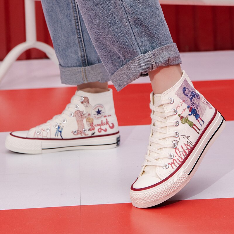 Paar sneakers espadrilles ademende gevulkaniseerde schoenen heren canvas platform schoenen unisex veter casual schoenen canvas
