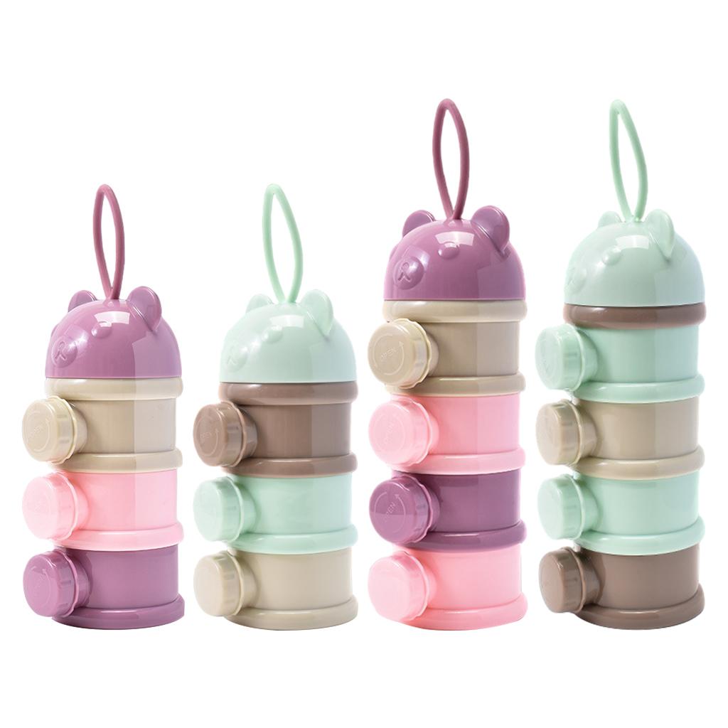 Formula Dispenser Milk Powder Dispenser Container with Carry Handle for Baby