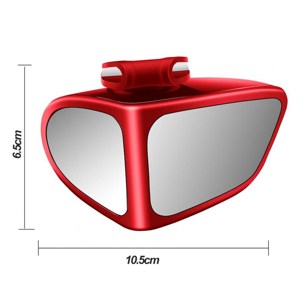Espejo de punto ciego para coche, cristal transparente de doble cara 360 ° Espejo retrovisor izquierdo y derecho gran angular giratorio, espejo de asistencia de marcha atrás