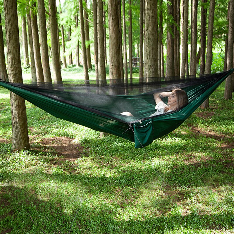 Tienda de campaña Pop-Up, hamaca, toldo, lona para lluvia, Mosca, mosquitera portátil, hamaca para dormir, cama, columpio, muebles de exterior OD002