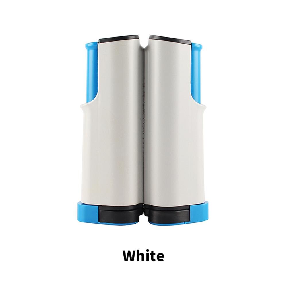 Non Slip Table Tennis Net Belt Bracket With Stand Firm Clamp One-Piece Retractable Sport Supplies Grid Gym Portable Universal: White and Blue