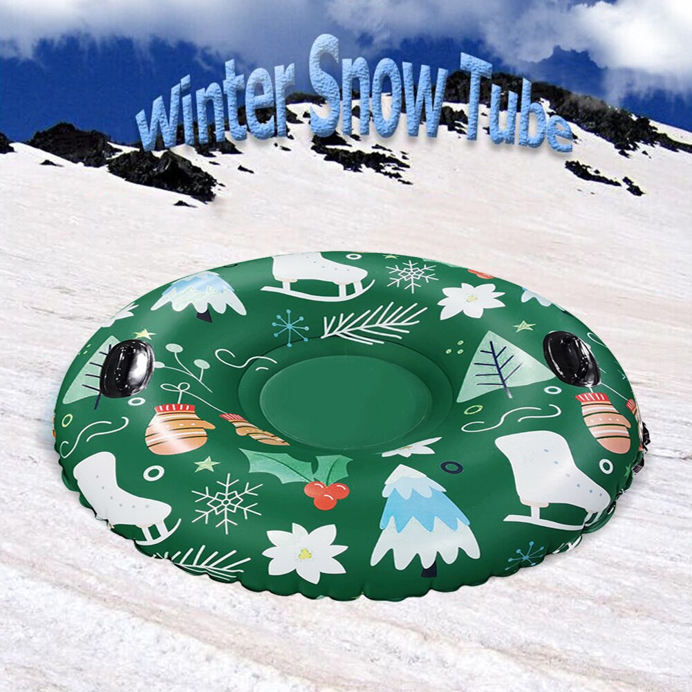 Opblaasbare Sneeuw Buis Pvc Koudebestendig Apparatuur Winter Sneeuw Fauteuil Ski Ring Sneeuw Slee Winter Skiën Sneeuw Board