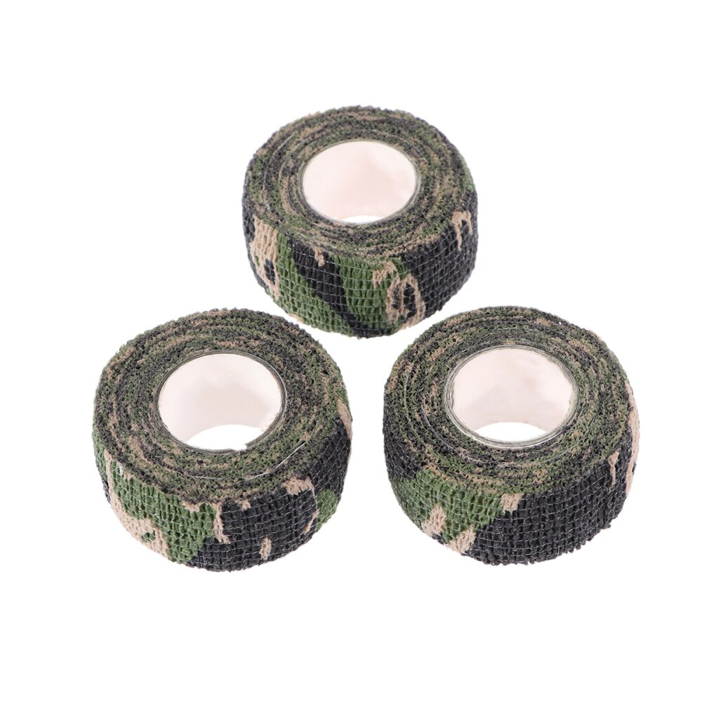 3Pcs Duurzaam Bos Camouflage Bandage Zelfklevende Elastische Waterdichte Ehbo Tape
