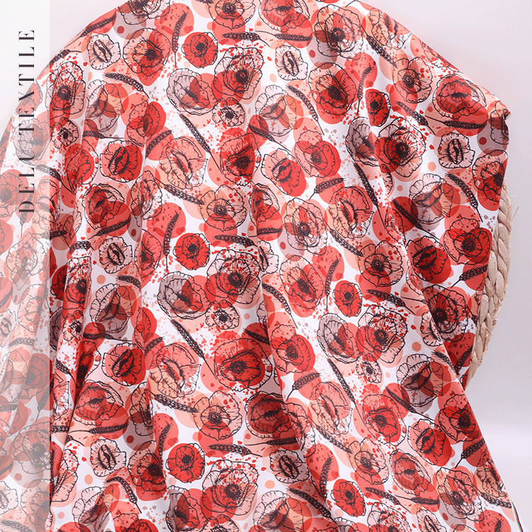 148cm width printed stretch fabric meter matt stretch satin fabric pajamas dress polyester spandex fabric cloth