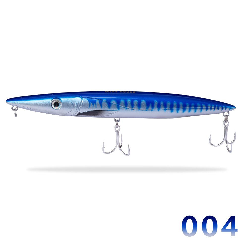 Hunthouse Espetron leurre walk dog pencil lure 195mm 44g long cast pencil stickbait fishing leerfish and bluefish topwater lures: 004