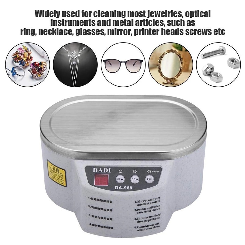 Xiaomi Ultraschall Reiniger 600ml Schmuck Reiniger Schlecht für Uhren Kontaktieren Objektiv Gläser Prothese Zähne Elektrische machen-hoch Pinsel Cleane