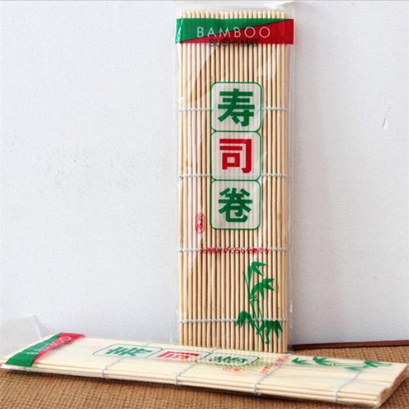 Estufas rodantes de bambú para Sushi, paletas de arroz japonesas, herramientas, molde para arroz, rodillo, accesorios de cocina DIY, 1 ud.