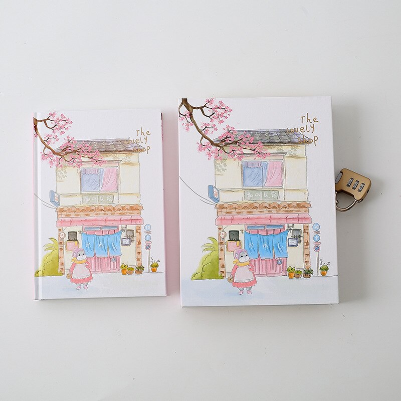 "Sakura Magic" Lock Box Diary Notebook Cute Journal Girls Stationery: F