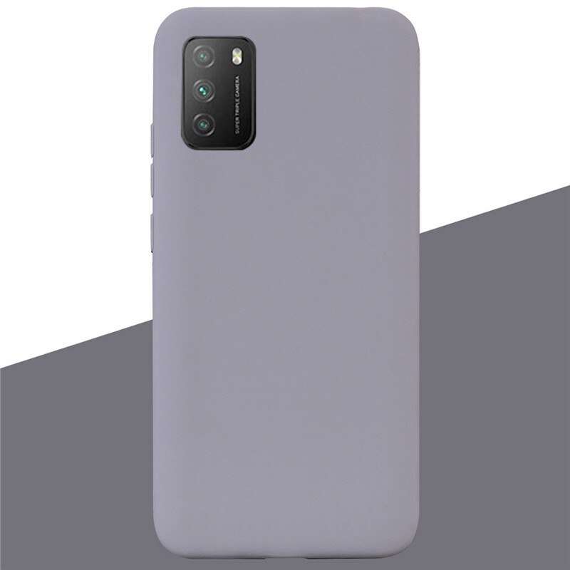 For POCO M3 Case Soft Silicone Tpu Case For Xiaomi Poco M3 Case Protective Silicone Case For POCO M3 M 3 Fundas Coque Shell Capa: 7 Gray