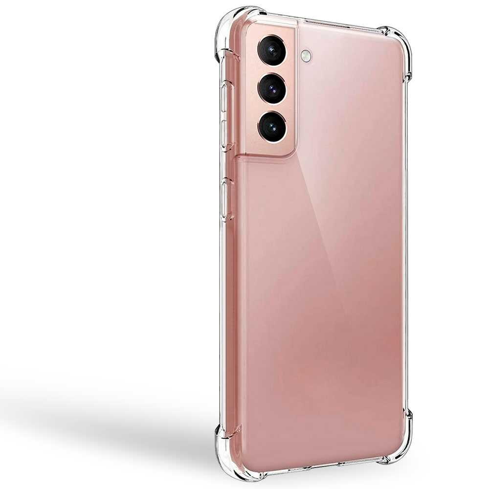 Custodia TPU Compatibile con Samsung Galaxy S21/5G Bordi Rinforzati Antiurto Flessibile Sottile Antishock Gel Bumper