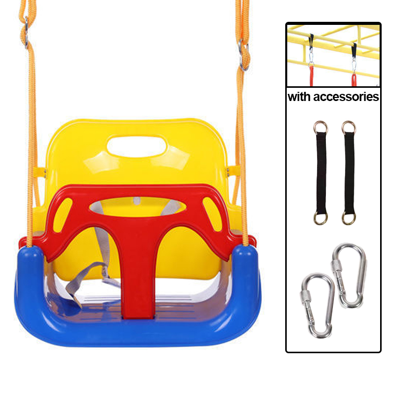 3- -i- -1 huskeleker for småbarn baby hengende kurv innendørs/utendørs lek barn huskesett for bakgården 6 måneder  to 12 år best: Rød