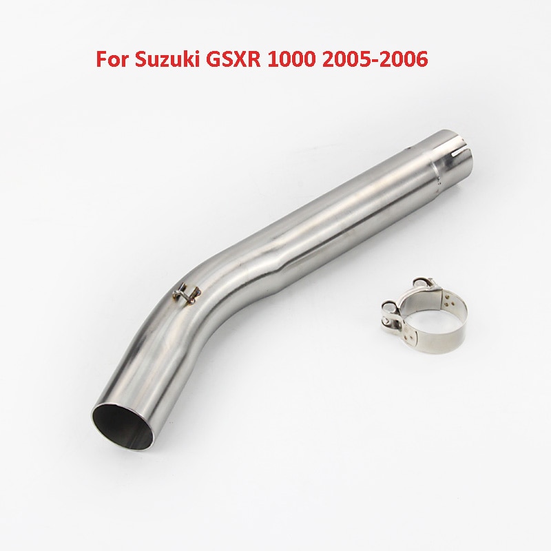 Motorfiets Uitlaat Mid Link Pijp Rvs Sluit Link Tube Voor Suzuki GSXR 1000 2005-2006 GSXR 600 750 2006