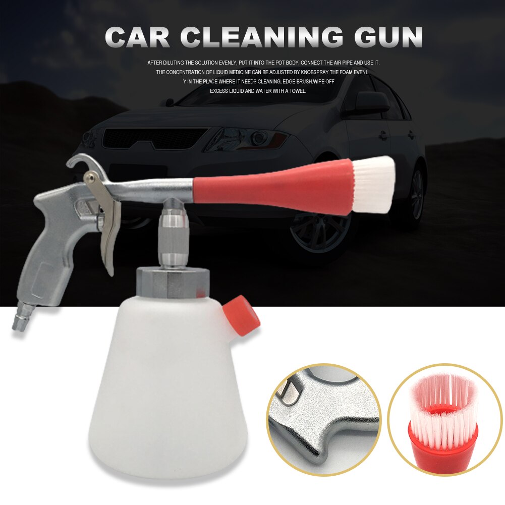 Pistolet de nettoyage de voiture à main, mousse automobile, Pot de pulvérisation pour fibres épaisses, chiffon de nettoyage, accessoires de lavage de voiture