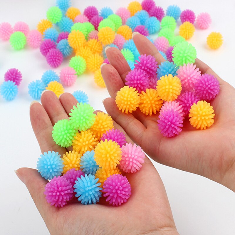 10 pz TPR Bayberry Ball Hedgehog Mini Massage Ball per Yoga Foot Massage Ball Vent Decompression Soft Squishy Squeeze Fidget Toy
