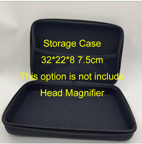 Headband Magnifier Multi-functional Loupe Led Head Mounted Magnifying Glass With 5 Replaceable Lenses Watchmaker Repair Tool: Orange