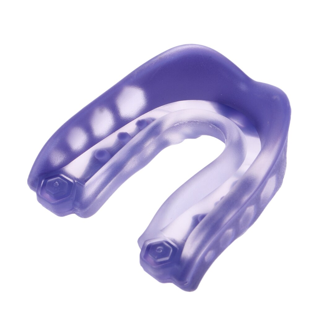 Protettore dei denti di calcio di pugilato dello scudo della gomma della protezione della bocca della gioventù adulta: Purple
